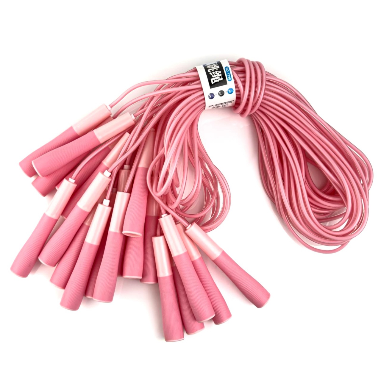 Скакалка дитяча з пластмасовими ручками 10 шт в упаковці TS-1790-Pink