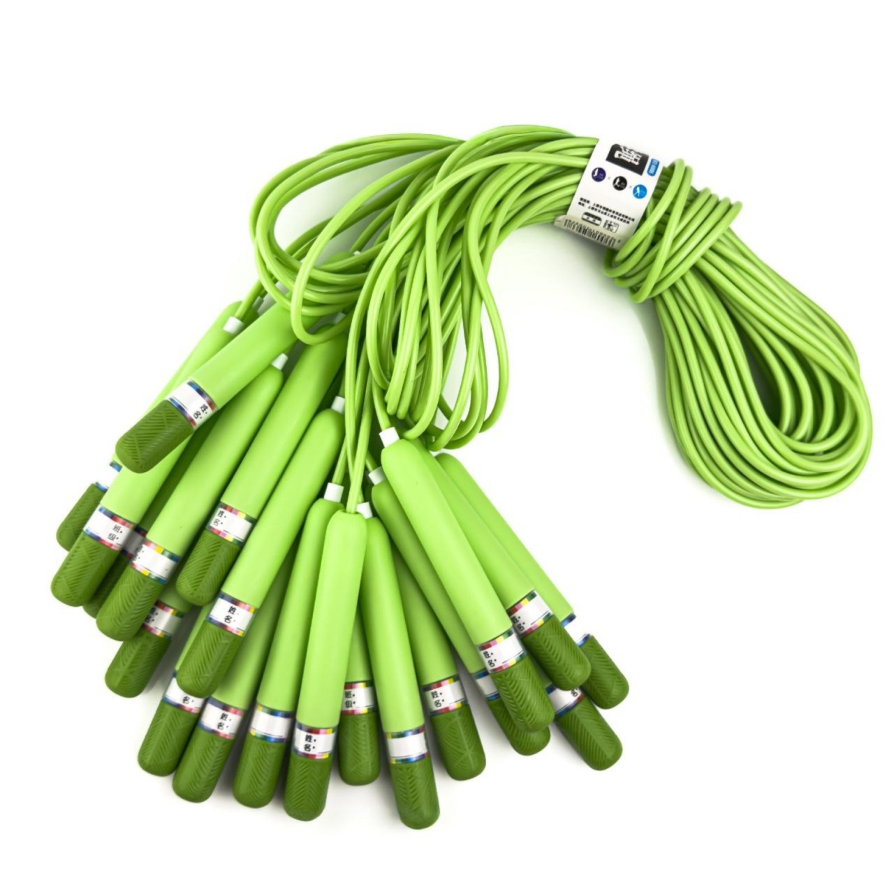 Скакалка дитяча з пластмасовими ручками 10 шт в упаковці TS-6086-Green