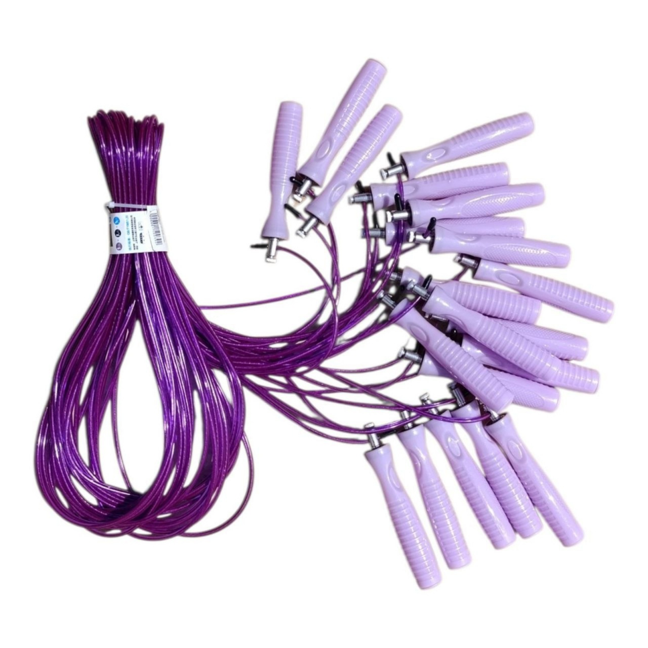 Скакалка дитяча з пластмасовими ручками 10 шт в упаковці TS-1938-Purple