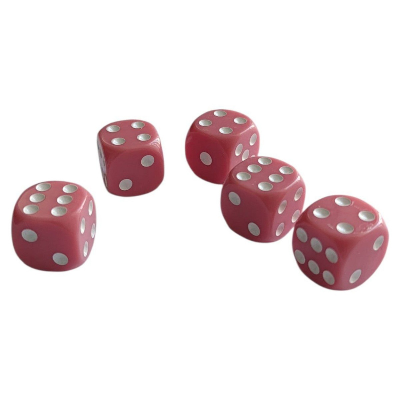 Кубик гральний 16 мм рожевий TZ-16Y-Pink