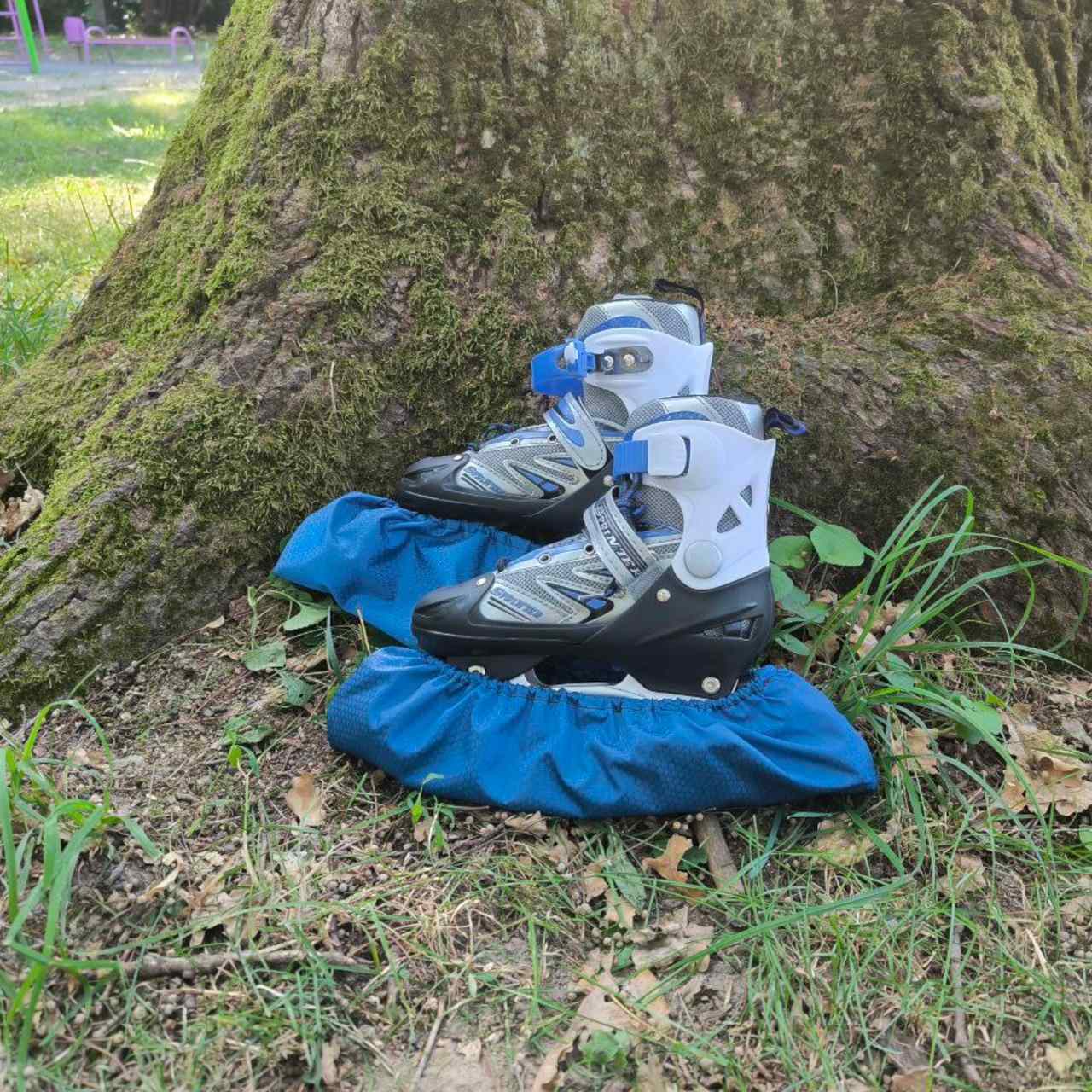 Бахіли для роликових та ледових ковзанів WGH сині