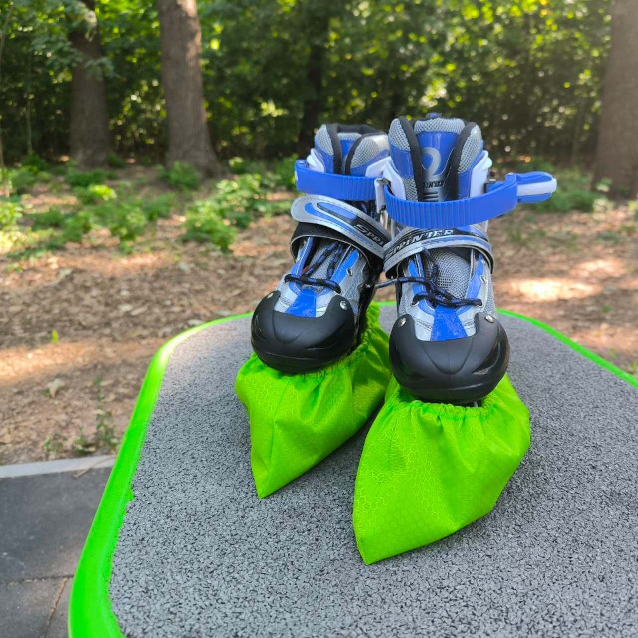 Бахіли для роликових та ледових ковзанів WGH салатові